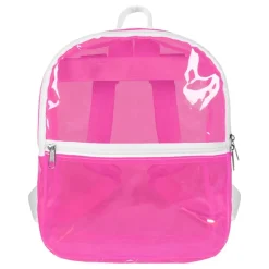 Ryggsekk Transparent Neonrosa