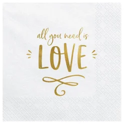 Servietter All You Need Is Love