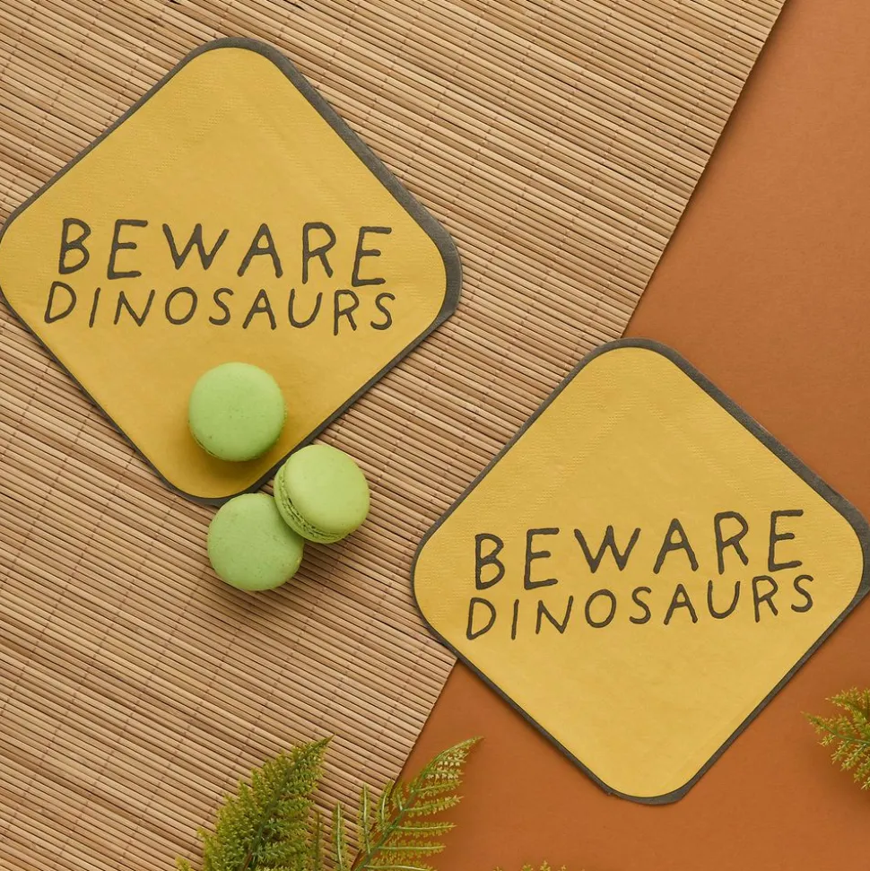 Servietter Beware Dinosaurs