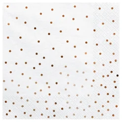 Servietter Dots Roségull