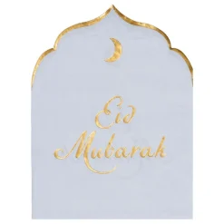 Servietter Eid Mubarak Lyseblå