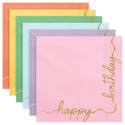 Servietter Happy Birthday Mix