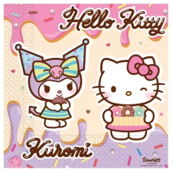 Servietter Hello Kitty & Kuromi