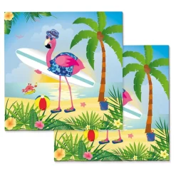 Servietter Kul Flamingo