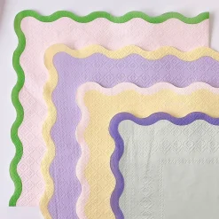 Servietter Pastell Wavy