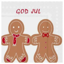 Servietter Pepperkakefigurer