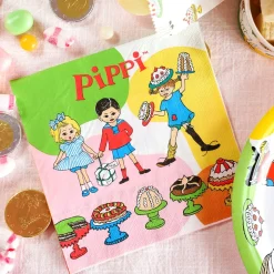 Servietter Pippi Langstrømpe