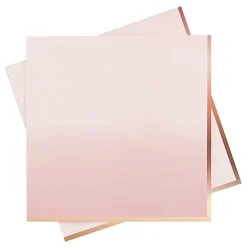 Servietter Roségull/Rosa Ombre