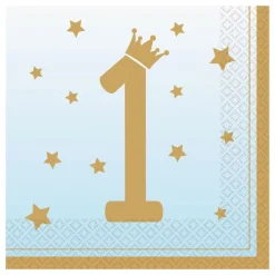 Servietter 1-årsjubileum Blå Ombre