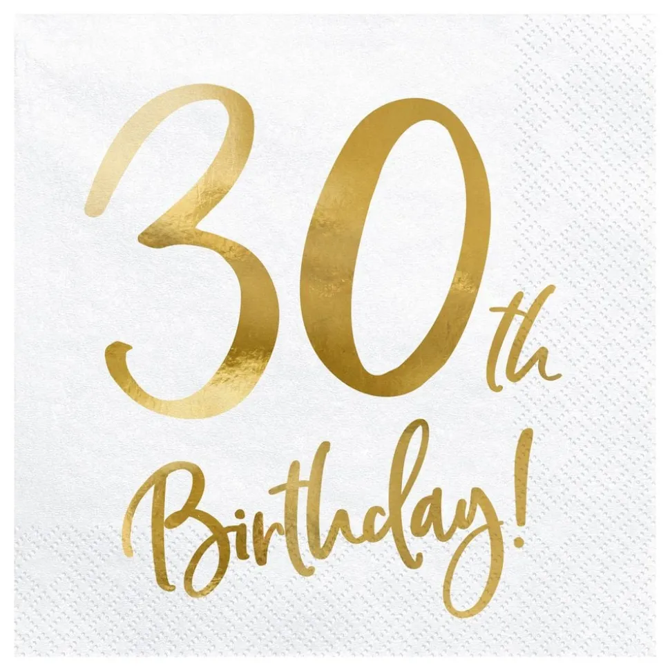 Servietter 30th Birthday