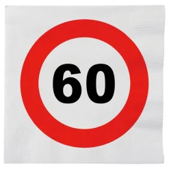 Servietter Trafikkskilt 60