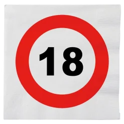 Servietter Trafikkskilt 18