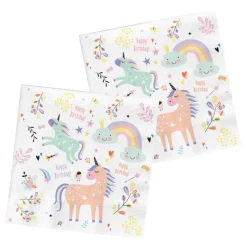 Servietter Unicorn & Rainbows