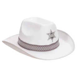 Sheriffhatt Hvit