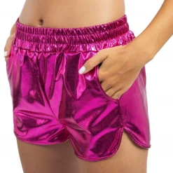Shorts Metallic Rosa