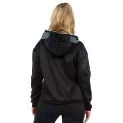 Skjelett Hoodie Glitter med Glidelås