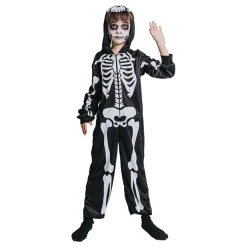 Skjelett Jumpsuit Barn Kostyme