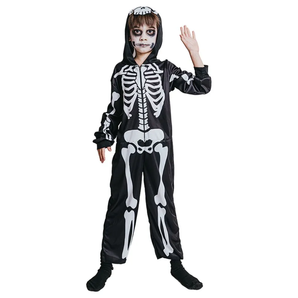 Skjelett Jumpsuit Barn Kostyme