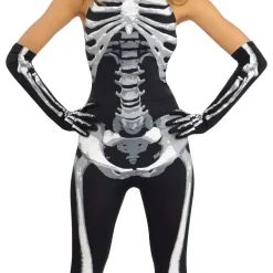 Skjelett Jumpsuit Kostyme