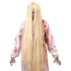 Skrekkjente Lang Parykk Blond