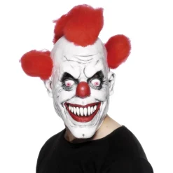 Skremmende Klovnemaske med Hår