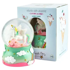 Snøkule Unicorn med musikk