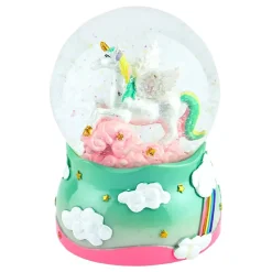 Snøkule Unicorn med musikk