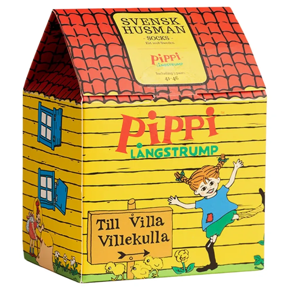 Sokker Pippi Langstrømpe™ Villa Villekulla Gaveeske
