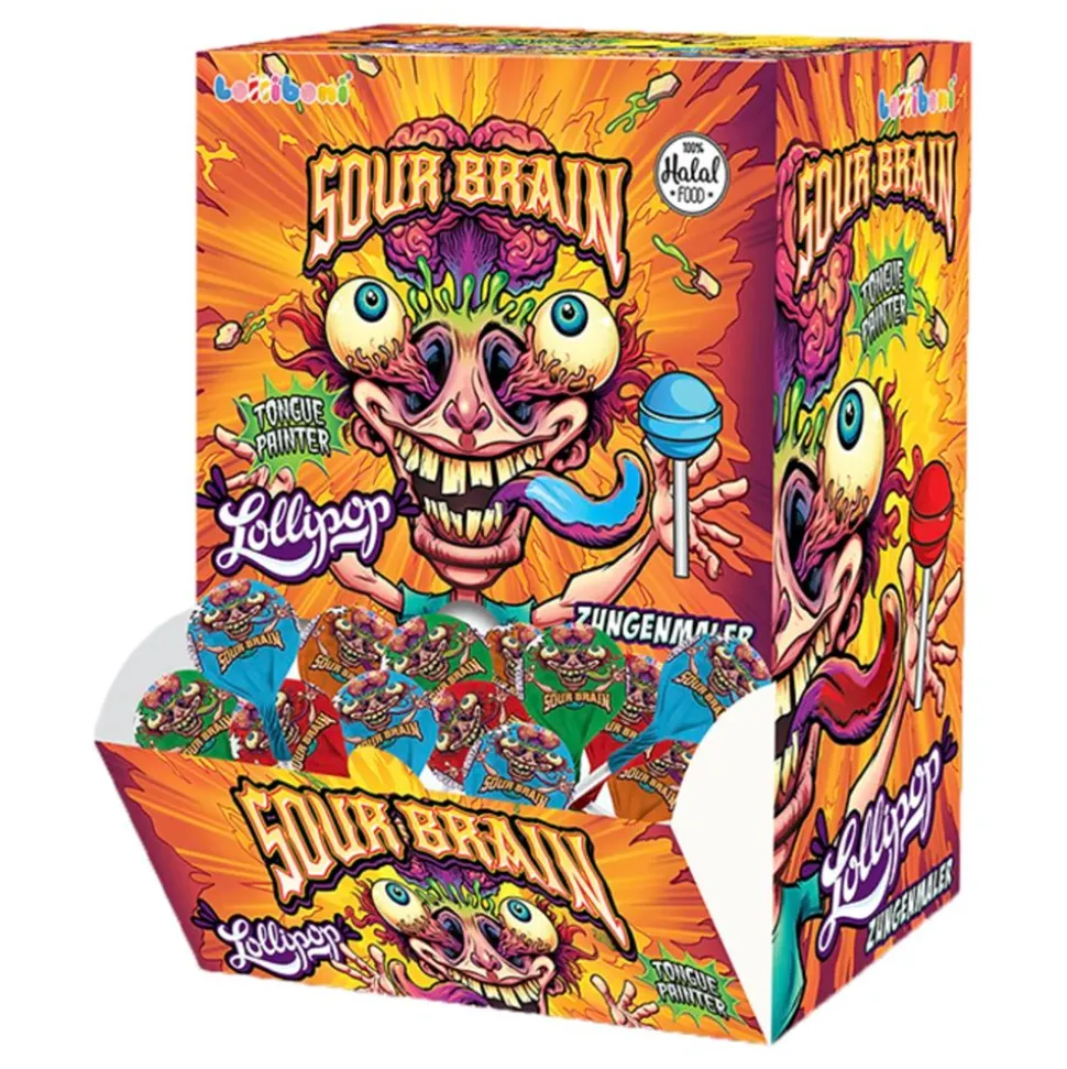 Sour Brain Lollipop Storpakning