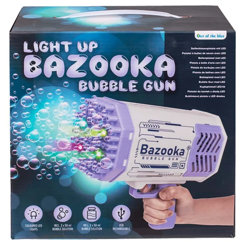 Såpeboble-bazooka med LED