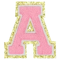 Stoffmerke Bokstaver Rosa