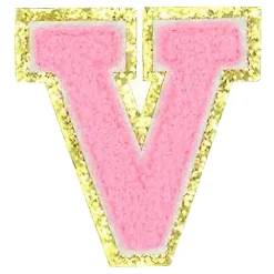 Stoffmerke Bokstaver Rosa