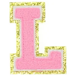 Stoffmerke Bokstaver Rosa