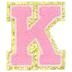 Stoffmerke Bokstaver Rosa