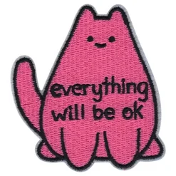 Stoffmerke Katt Everything Will Be Ok