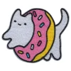 Stoffmerke Katt i Donut