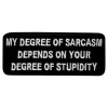 Stoffmerke My Degree of Sarcasm