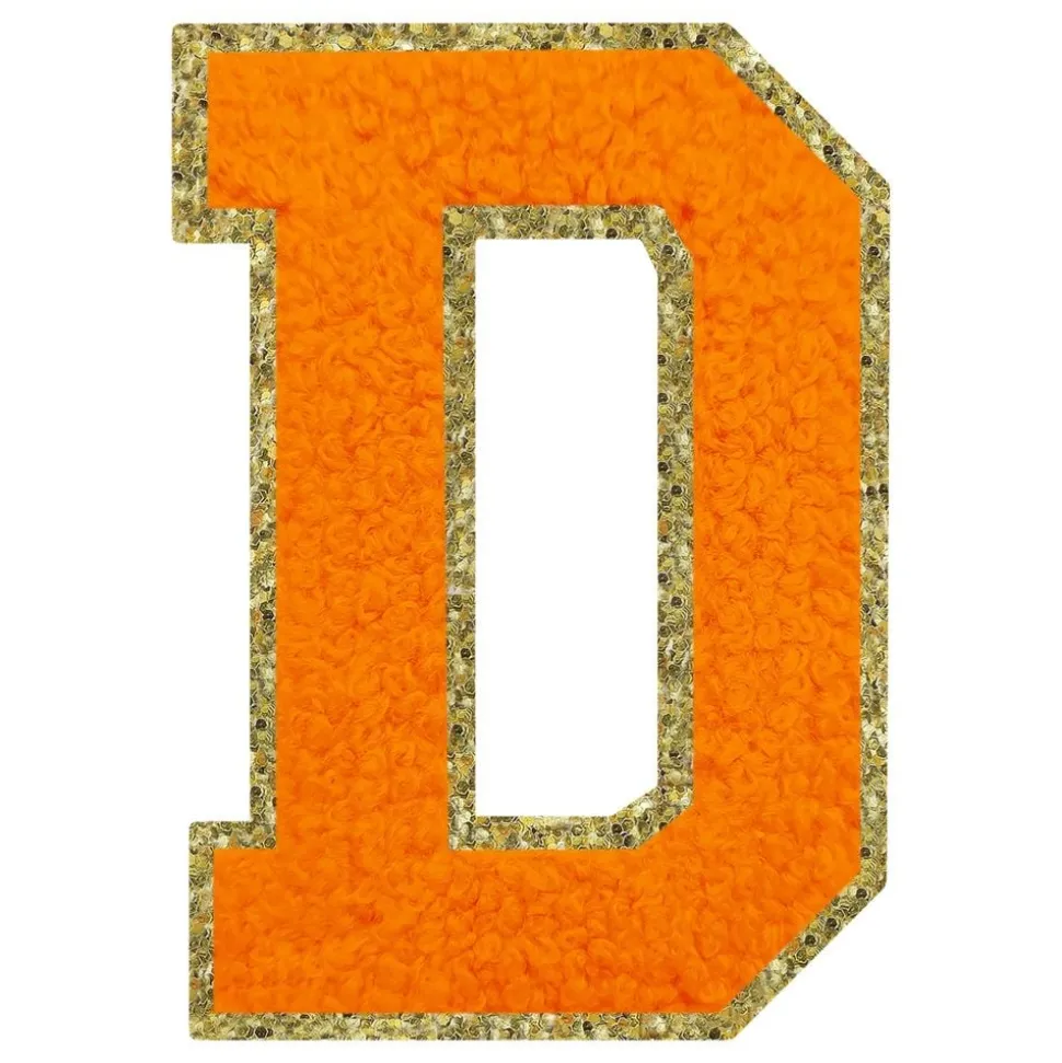 Stoffmerke Oransje Bokstav