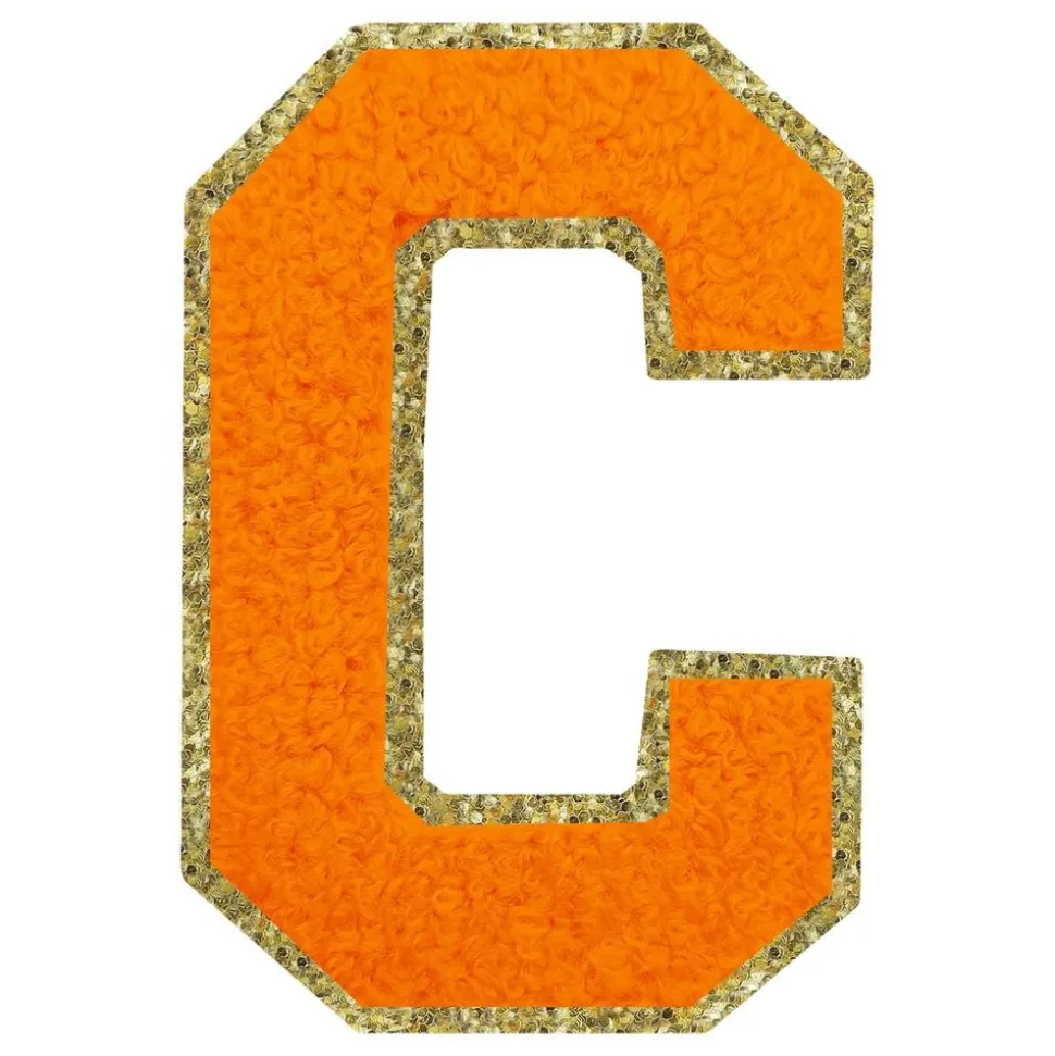 Stoffmerke Oransje Bokstav