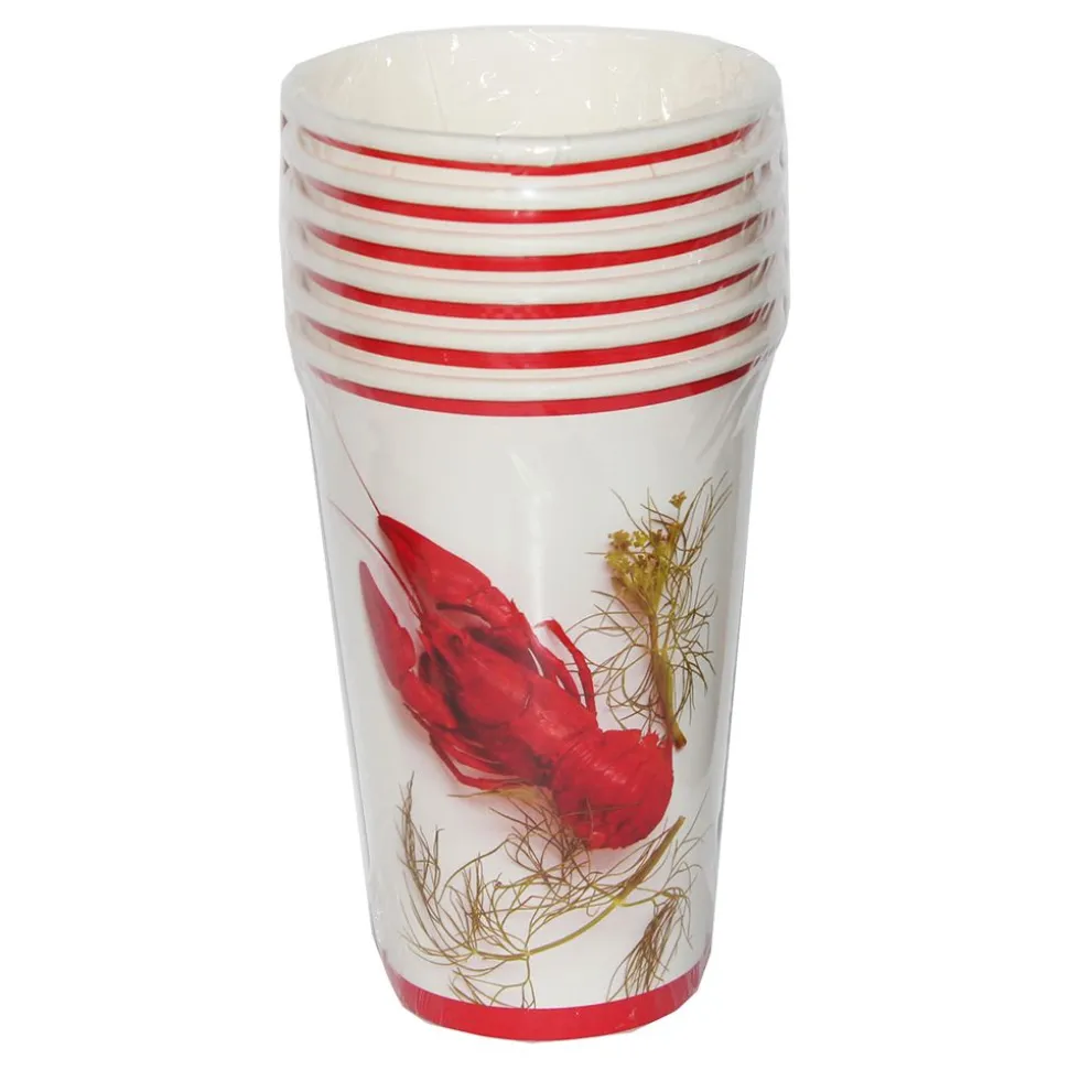 Store Pappkopper Kreps med Dill
