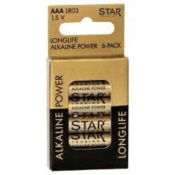 ST Power Alkaline AAA-batterier