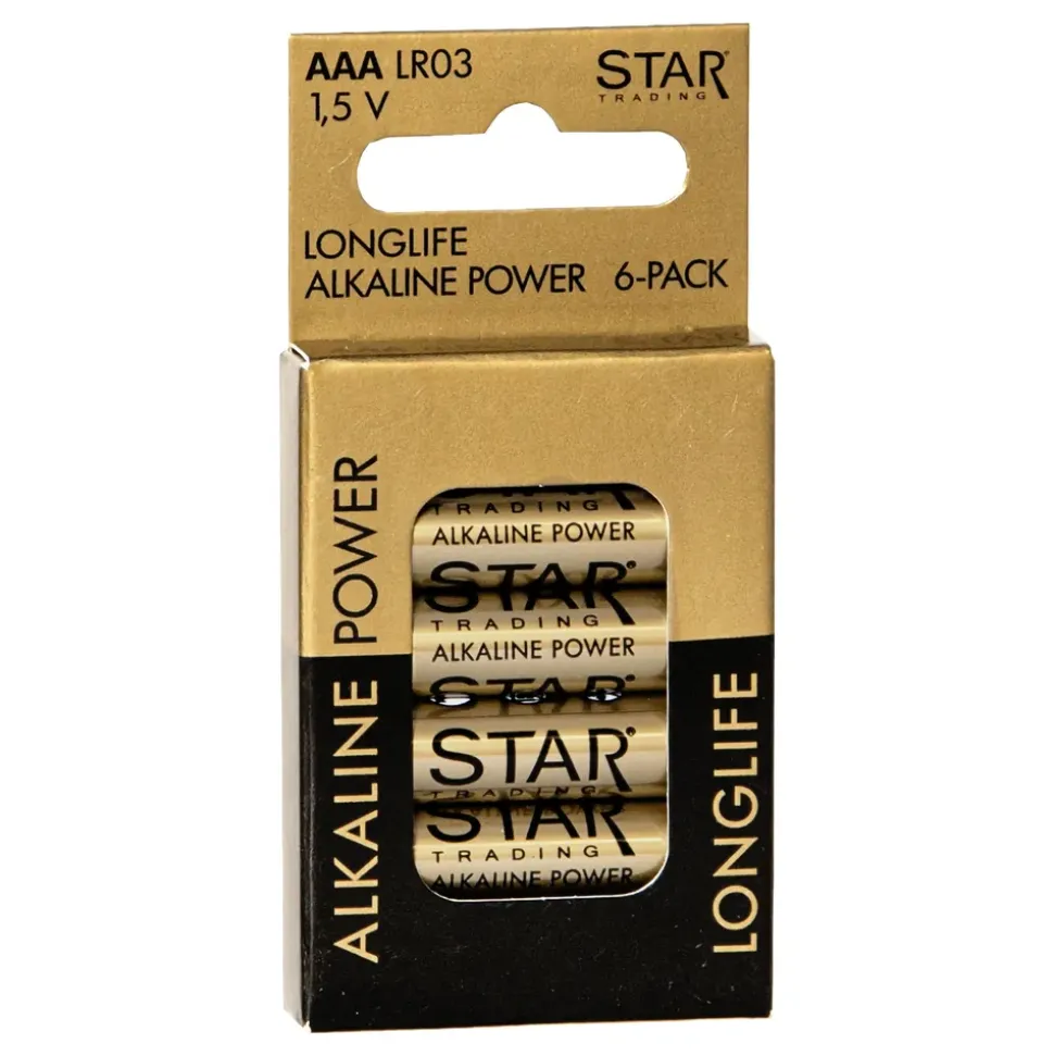 ST Power Alkaline AAA-batterier
