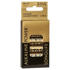 ST Power Alkaline AA-Batterier