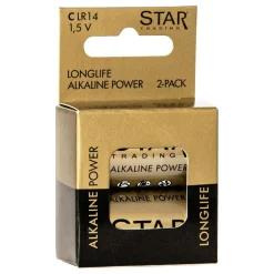 ST Power Alkaline C-batterier
