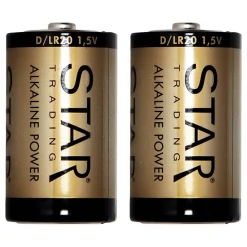 ST Power Alkaline D-batterier