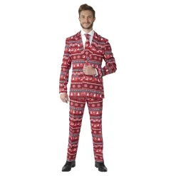 Suitmeister Nordic Pixel Rød Dress