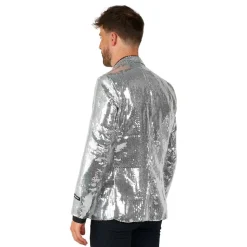 Suitmeister Paljettjakke Silver