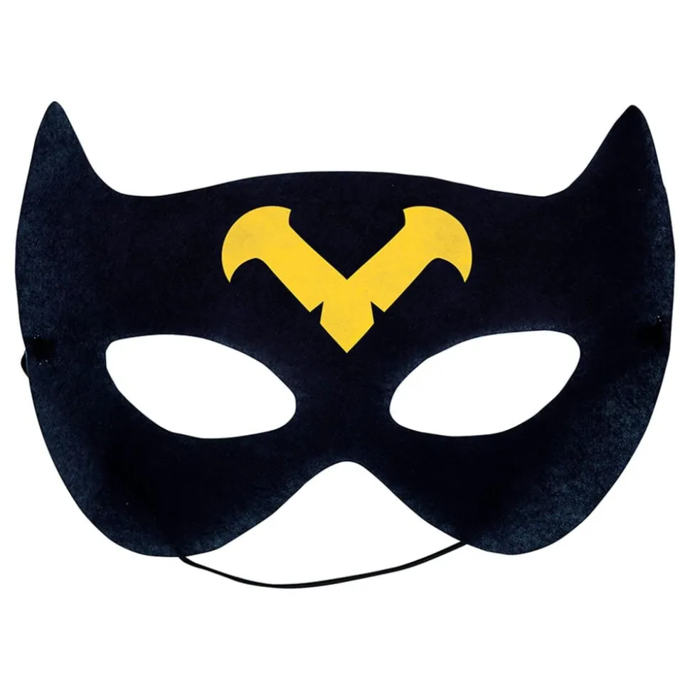 Superhelt Svart Kappe med Maske for Barn