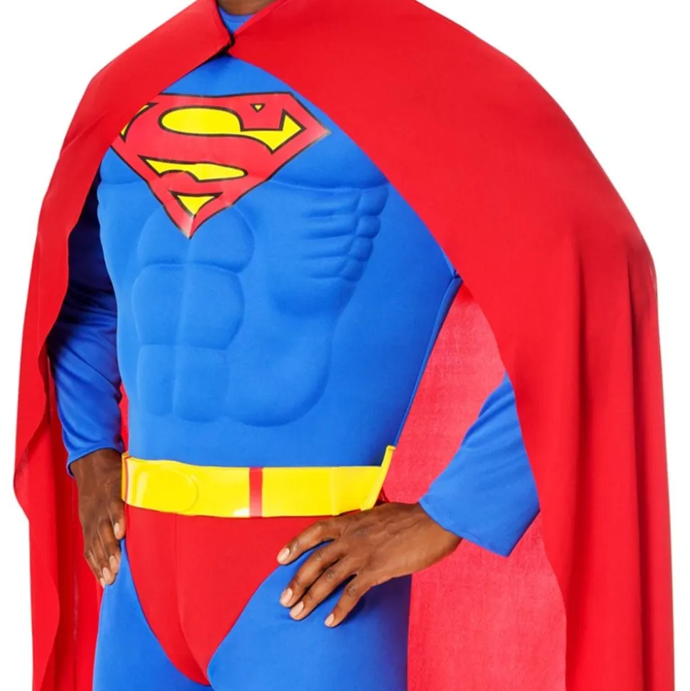 Superman Deluxe med muskler kostyme