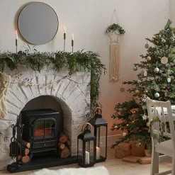 Svart Metallskilt Merry Christmas